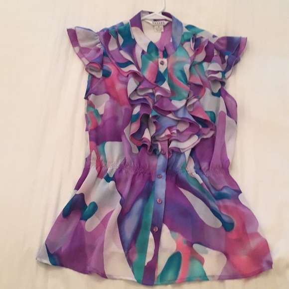 Allison Taylor Button-Up Blouse - Multi-Color - Picture 1 of 6